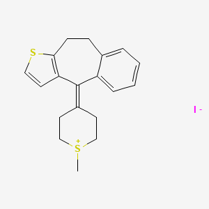 2H-Thiopyranium, 4-(9,10-dihydro-4H-benzo(4,5)cyclohepta(1,2-b)thien-4-ylidene)tetrahydro-1-methyl-, iodide