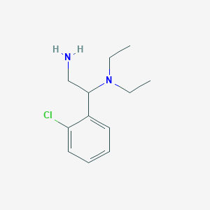 molecular formula C12H19ClN2 B1275570 [2-氨基-1-(2-氯苯基)乙基]二乙胺 CAS No. 851169-07-8