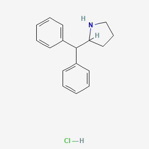 molecular formula C17H20ClN B12755713 (R)-2-(diphenylmethyl)pyrrolidine hydrochloride CAS No. 2242102-65-2