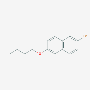 molecular formula C14H15BrO B1275572 2-Bromo-6-butoxynaphthalene CAS No. 66217-20-7