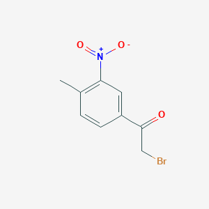 molecular formula C9H8BrNO3 B1275579 2-Bromo-1-(4-methyl-3-nitrophenyl)ethanone CAS No. 22019-50-7