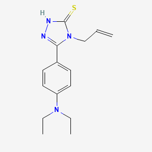 molecular formula C15H20N4S B1275588 4-allyl-5-[4-(diethylamino)phenyl]-4H-1,2,4-triazole-3-thiol CAS No. 669748-48-5