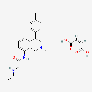 2-(Ethylamino)-N-(1,2,3,4-tetrahydro-2-methyl-4-p-tolyl-8-isoquinolinyl)acetamide maleate