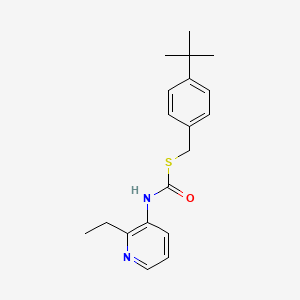 S-((4-(1,1-Dimethylethyl)phenyl)methyl) O-ethyl 3-pyridinylcarbonimidothioate