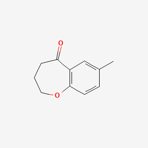 molecular formula C11H12O2 B1275596 7-甲基-3,4-二氢-2H-苯并[b]噁啶-5-酮 CAS No. 41177-66-6