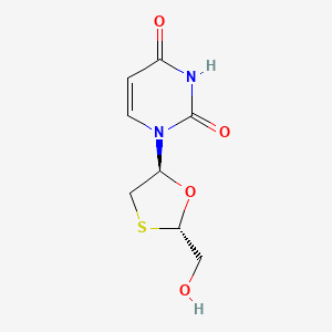 molecular formula C8H10N2O4S B12755964 OxathiolanU-(-)-alpha CAS No. 149819-45-4