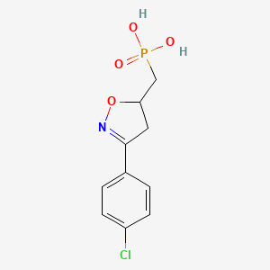 (3-(4-Chlorophenyl)-2-isoxazolin-5-ylmethyl)phosphonic acid