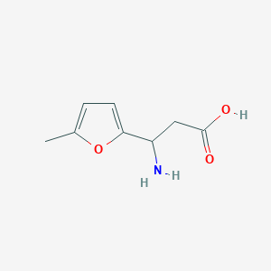 molecular formula C8H11NO3 B1275630 3-氨基-3-(5-甲基-2-呋喃基)丙酸 CAS No. 439121-19-4
