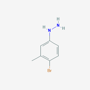molecular formula C7H9BrN2 B1275643 (4-溴-3-甲基苯基)肼 CAS No. 90084-70-1