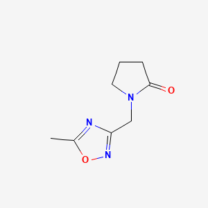 2-Pyrrolidinone, 1-((5-methyl-1,2,4-oxadiazol-3-yl)methyl)-