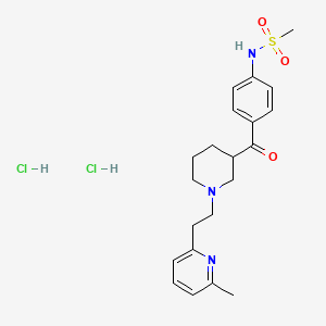 Methanesulfonamide, N-(4-((1-(2-(6-methyl-2-pyridinyl)ethyl)-3-piperidinyl)carbonyl)phenyl)-,dihydrochloride