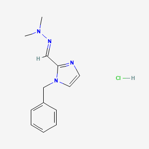 1-(Phenylmethyl)-1H-imidazole-2-carboxaldehyde dimethylhydrazone monohydrochloride