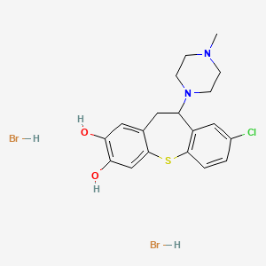 8-chloro-6-(4-methylpiperazin-1-yl)-5,6-dihydrobenzo[b][1]benzothiepine-2,3-diol;dihydrobromide