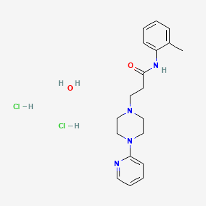 N-(2-Methylphenyl)-4-(2-pyridinyl)-1-piperazinepropanamide dihydrochloride hydrate