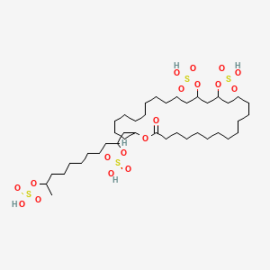 20-(2,10-Bis(sulfooxy)undecyl)-16,18-bis(sulfooxy)oxacyclotriacontan-2-one