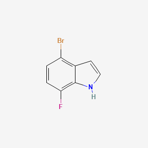 molecular formula C8H5BrFN B1275679 4-溴-7-氟-1H-吲哚 CAS No. 883500-66-1