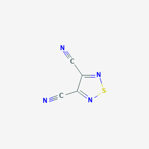molecular formula C4N4S B1275684 1,2,5-Thiadiazole-3,4-dicarbonitrile CAS No. 23347-22-0
