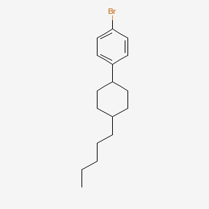 B1275687 1-Bromo-4-(trans-4-pentylcyclohexyl)benzene CAS No. 79832-89-6
