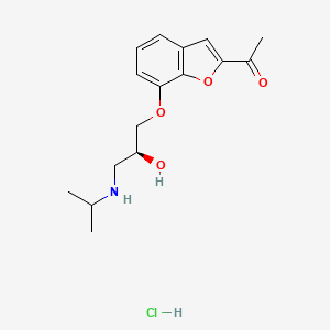 molecular formula C16H22ClNO4 B12756878 Befunolol hydrochloride, (S)- CAS No. 66717-59-7