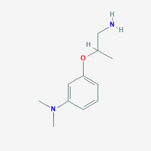 molecular formula C11H18N2O B1275689 [3-(2-氨基-1-甲基乙氧基)苯基]二甲胺 CAS No. 887344-41-4