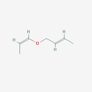 molecular formula C7H12O B12756890 (2E)-Butenyl (1Z)-propenyl ether CAS No. 21737-14-4