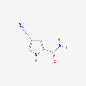 B127569 4-cyano-1H-pyrrole-2-carboxamide CAS No. 154238-76-3
