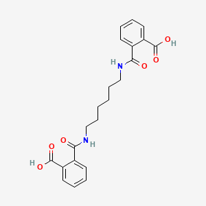B1275691 2-[6-[(2-carboxybenzoyl)amino]hexylcarbamoyl]benzoic Acid CAS No. 7177-93-7
