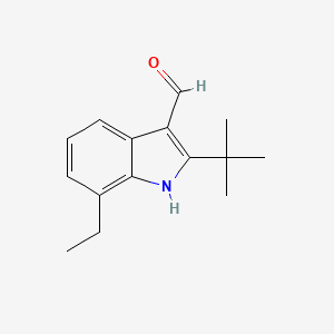 B1275697 2-tert-butyl-7-ethyl-1H-indole-3-carbaldehyde CAS No. 586949-23-7