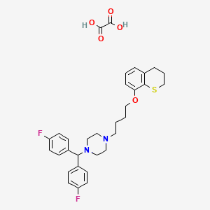 8-((4-Bis(4-fluorophenyl)methylpiperazin-1-yl)butyl)oxythiochroman oxalate