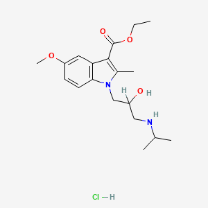 1-(3-Isopropylamino-2-hydroxypropyl)-2-methyl-3-ethoxycarbonyl-5-methoxyindole hydrochloride