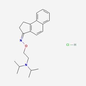 3-(2-(N-1-Methylethyl-2-propylamino)ethoxyimino)-2,3-dihydro-1H-benz(e)indene hydrochloride