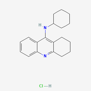 molecular formula C19H25ClN2 B12757036 9-Acridinamine, 1,2,3,4-tetrahydro-N-cyclohexyl-, monohydrochloride CAS No. 113106-04-0