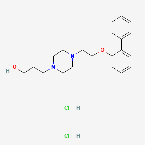 3-(4-(2-(2-Biphenylyloxy)ethyl)-1-piperazinyl)propanol dihydrochloride