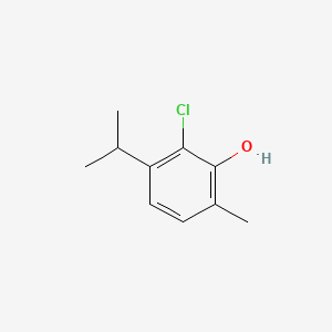 molecular formula C10H13ClO B12757059 2-Chloro-3-isopropyl-6-methylphenol CAS No. 70910-29-1