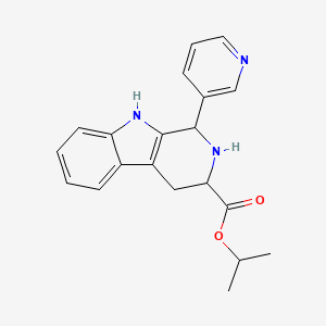 Isopropyl 1-(3-pyridinyl)-2,3,4,9-tetrahydro-1H-pyrido(3,4-b)indole-3-carboxylate