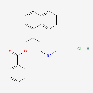 beta-(2-(Dimethylamino)ethyl)-1-naphthaleneethanol benzoate (ester) hydrochloride