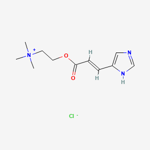 molecular formula C11H18ClN3O2 B12757092 Murexine chloride CAS No. 6209-43-4