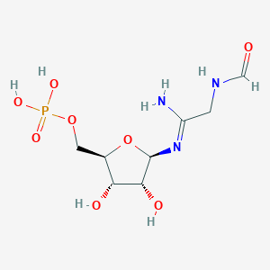 molecular formula C8H16N3O8P B12757112 5'-Phosphoribosylformylglycinamidine CAS No. 6157-85-3