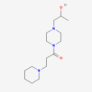 1-(3-Piperidinopropionyl)-4-(2-hydroxypropyl)piperazine