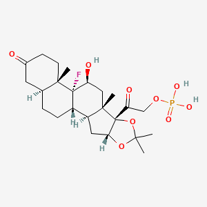 molecular formula C24H36FO9P B12757132 Drocinonide phosphate CAS No. 756753-84-1