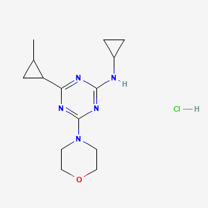 2-Cyclopropylamino-4-(2-methylcyclopropyl)-6-morpholino-1,3,5-triazine hydrochloride