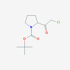 molecular formula C11H18ClNO3 B1275715 叔丁基 2-(2-氯乙酰)吡咯烷-1-羧酸酯 CAS No. 848819-60-3