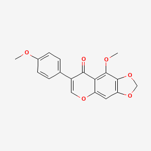 molecular formula C18H14O6 B12757194 Irisolone methyl ether CAS No. 3405-76-3