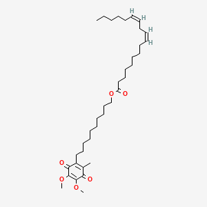 molecular formula C37H60O6 B12757219 Hydroxydecyl ubiquinone linoleate CAS No. 1177393-70-2