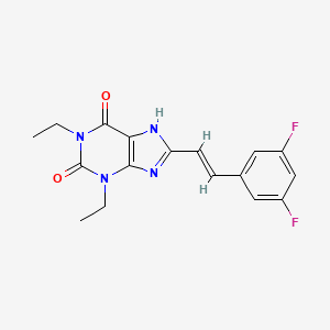 (E)-8-(3,5-Difluorostyryl)-1,3-diethylxanthine