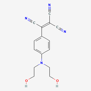 molecular formula C15H14N4O2 B1275725 [4-[双(2-羟乙基)氨基]苯基]-1,1,2-乙烯三腈 CAS No. 56672-91-4
