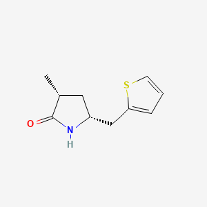 2-Pyrrolidinone, 3-methyl-5-(2-thienylmethyl)-, cis-