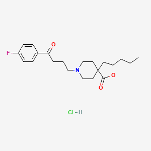 8-(3-(p-Fluorobenzoyl)propyl)-3-propyl-2-oxa-8-azaspiro(4,5)decan-1-one hydrochloride