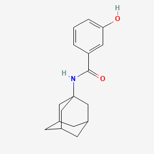 molecular formula C17H21NO2 B12757260 Adamantanyl hydroxybenzamide CAS No. 850334-50-8