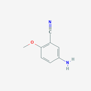 molecular formula C8H8N2O B1275728 5-氨基-2-甲氧基苯甲腈 CAS No. 214623-57-1